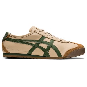 Beige / Green Men's Onitsuka Tiger Mexico 66 Online India | D8W-2965