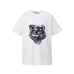 White Men's Onitsuka Tiger Graphic T Shirts Online India | B2H-4458