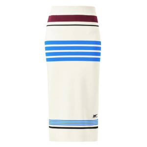 White Women's Onitsuka Tiger WS Knit Skirts Online India | D4O-9799
