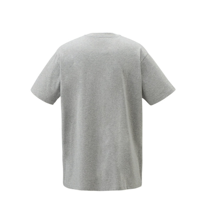 Grey Men's Onitsuka Tiger Graphic T Shirts Online India | T9E-4852