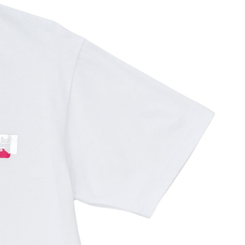 White Women's Onitsuka Tiger Graphic T Shirts Online India | T5E-6047